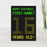 [ Thumbnail: Fun, Geeky, Nerdy "16 Years Old!" Birthday Card ]