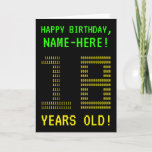 [ Thumbnail: Fun, Geeky, Nerdy "18 Years Old!" Birthday Card ]