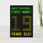 [ Thumbnail: Fun, Geeky, Nerdy "19 Years Old!" Birthday Card ]