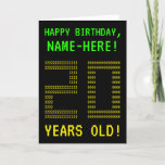 [ Thumbnail: Fun, Geeky, Nerdy "20 Years Old!" Birthday Card ]