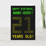 [ Thumbnail: Fun, Geeky, Nerdy "21 Years Old!" Birthday Card ]