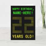 [ Thumbnail: Fun, Geeky, Nerdy "22 Years Old!" Birthday Card ]
