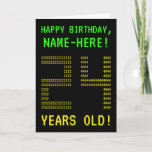 [ Thumbnail: Fun, Geeky, Nerdy "24 Years Old!" Birthday Card ]