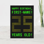 [ Thumbnail: Fun, Geeky, Nerdy "25 Years Old!" Birthday Card ]