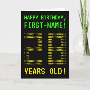 Fun, Geeky, Nerdy "28 YEARS OLD!" Birthday Card