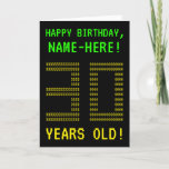 [ Thumbnail: Fun, Geeky, Nerdy "30 Years Old!" Birthday Card ]