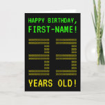 [ Thumbnail: Fun, Geeky, Nerdy "33 Years Old!" Birthday Card ]