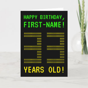 Fun, Geeky, Nerdy "33 YEARS OLD!" Birthday Card