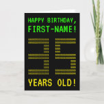 [ Thumbnail: Fun, Geeky, Nerdy "35 Years Old!" Birthday Card ]
