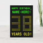 [ Thumbnail: Fun, Geeky, Nerdy "38 Years Old!" Birthday Card ]