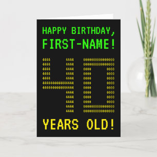 Fun, Geeky, Nerdy "40 YEARS OLD!" Birthday Card