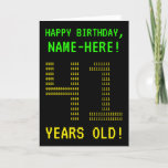 [ Thumbnail: Fun, Geeky, Nerdy "41 Years Old!" Birthday Card ]