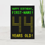 [ Thumbnail: Fun, Geeky, Nerdy "44 Years Old!" Birthday Card ]