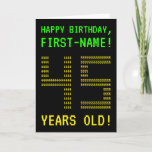 [ Thumbnail: Fun, Geeky, Nerdy "45 Years Old!" Birthday Card ]