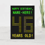 [ Thumbnail: Fun, Geeky, Nerdy "46 Years Old!" Birthday Card ]