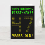 [ Thumbnail: Fun, Geeky, Nerdy "47 Years Old!" Birthday Card ]