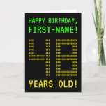 [ Thumbnail: Fun, Geeky, Nerdy "48 Years Old!" Birthday Card ]