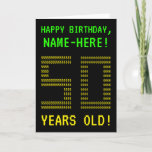 [ Thumbnail: Fun, Geeky, Nerdy "50 Years Old!" Birthday Card ]