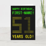 [ Thumbnail: Fun, Geeky, Nerdy "51 Years Old!" Birthday Card ]