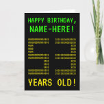 [ Thumbnail: Fun, Geeky, Nerdy "53 Years Old!" Birthday Card ]