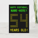 [ Thumbnail: Fun, Geeky, Nerdy "54 Years Old!" Birthday Card ]