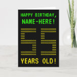 [ Thumbnail: Fun, Geeky, Nerdy "55 Years Old!" Birthday Card ]
