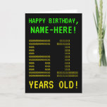 [ Thumbnail: Fun, Geeky, Nerdy "61 Years Old!" Birthday Card ]
