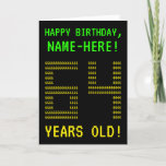 [ Thumbnail: Fun, Geeky, Nerdy "64 Years Old!" Birthday Card ]