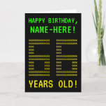 [ Thumbnail: Fun, Geeky, Nerdy "66 Years Old!" Birthday Card ]