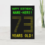 [ Thumbnail: Fun, Geeky, Nerdy "73 Years Old!" Birthday Card ]