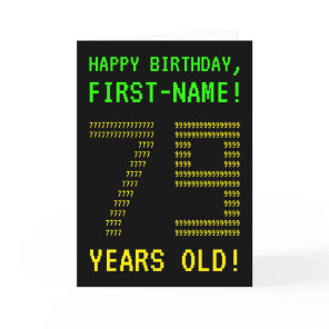 Fun, Geeky, Nerdy "79 YEARS OLD!" Birthday Card