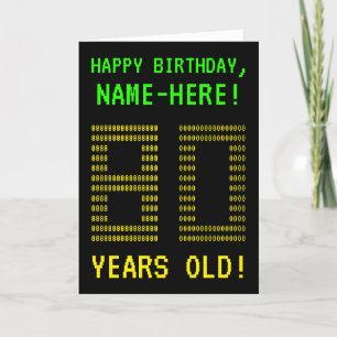 Fun, Geeky, Nerdy "80 YEARS OLD!" Birthday Card