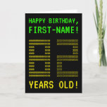 [ Thumbnail: Fun, Geeky, Nerdy "82 Years Old!" Birthday Card ]