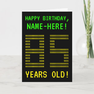 Fun, Geeky, Nerdy "85 YEARS OLD!" Birthday Card