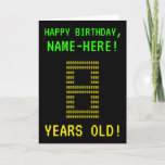 [ Thumbnail: Fun, Geeky, Nerdy "8 Years Old!" Birthday Card ]