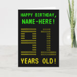 [ Thumbnail: Fun, Geeky, Nerdy "91 Years Old!" Birthday Card ]
