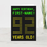 [ Thumbnail: Fun, Geeky, Nerdy "92 Years Old!" Birthday Card ]