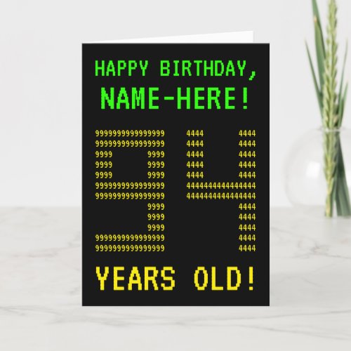 Fun Geeky Nerdy 94 YEARS OLD Birthday Card