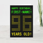 [ Thumbnail: Fun, Geeky, Nerdy "96 Years Old!" Birthday Card ]