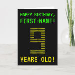 [ Thumbnail: Fun, Geeky, Nerdy "9 Years Old!" Birthday Card ]