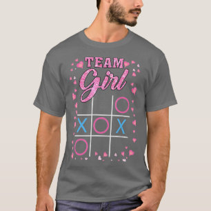 Fun Gender Reveal Baby Shower Party Team Girl Men  T-Shirt