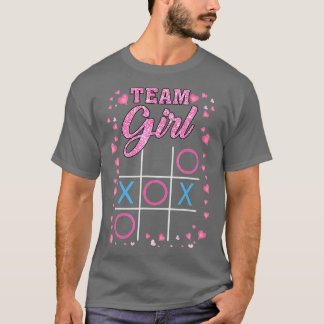 Fun Gender Reveal Baby Shower Party Team Girl Men T-Shirt