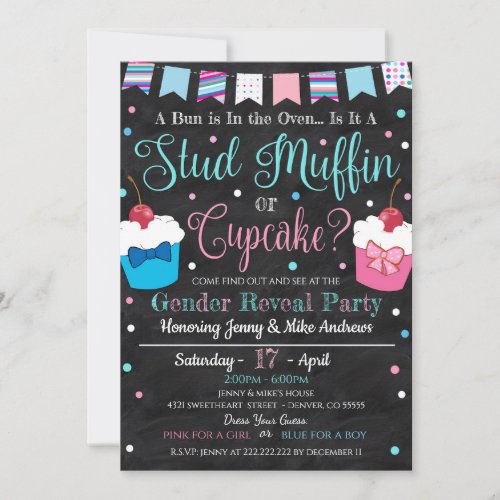 Fun Gender Reveal Party Invitation