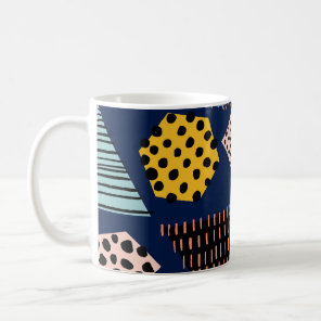 Fun Geometry: Abstract Multicolor Pattern Coffee Mug