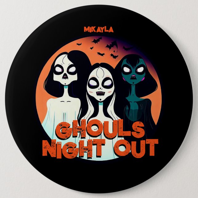 Fun Ghouls Night Out Button (Front)