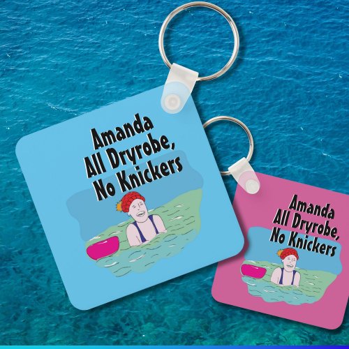 Fun gift for swimming friend outdoor swimmers keychain