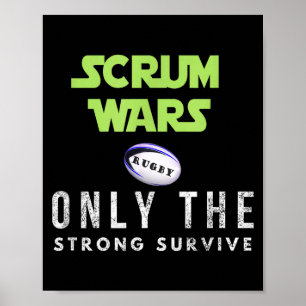 Fun Gift Scrum Wars Rugby , Adults And Kids Poster