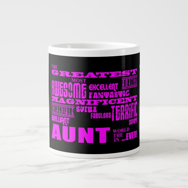 Fun Gifts for Aunts : Greatest Aunt Large Coffee Mug (Front)