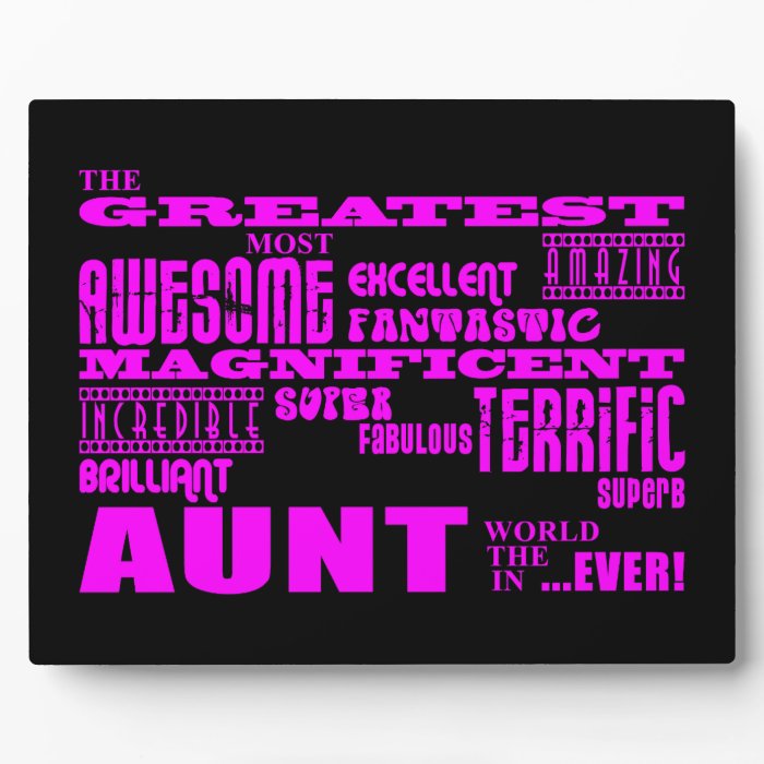 Fun Gifts for Aunts  Greatest Aunt Photo Plaques