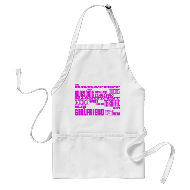 Fun Gifts for Girlfriends : Greatest Girlfriend Adult Apron (Front)